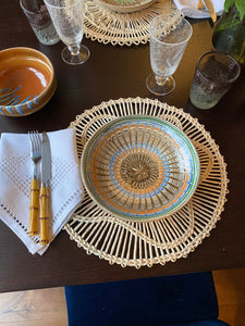 Handwoven Placemat - flower