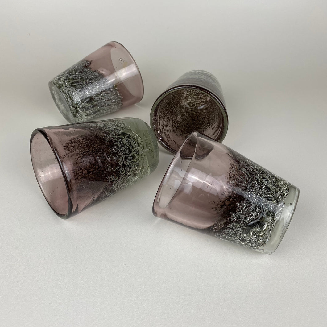 Mouth-Blown Glass Tumbler - Mauve